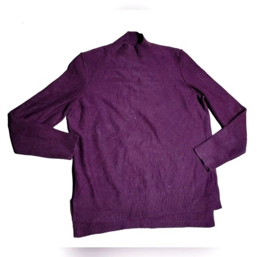 Calvin Klein Jeans Women's Burgundy Mock Neck Sweater Size XL